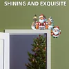 (US Local)DIY Xmas Diamond Painting Wooden Door Decoration for Feiend Gifts (Santa Claus)