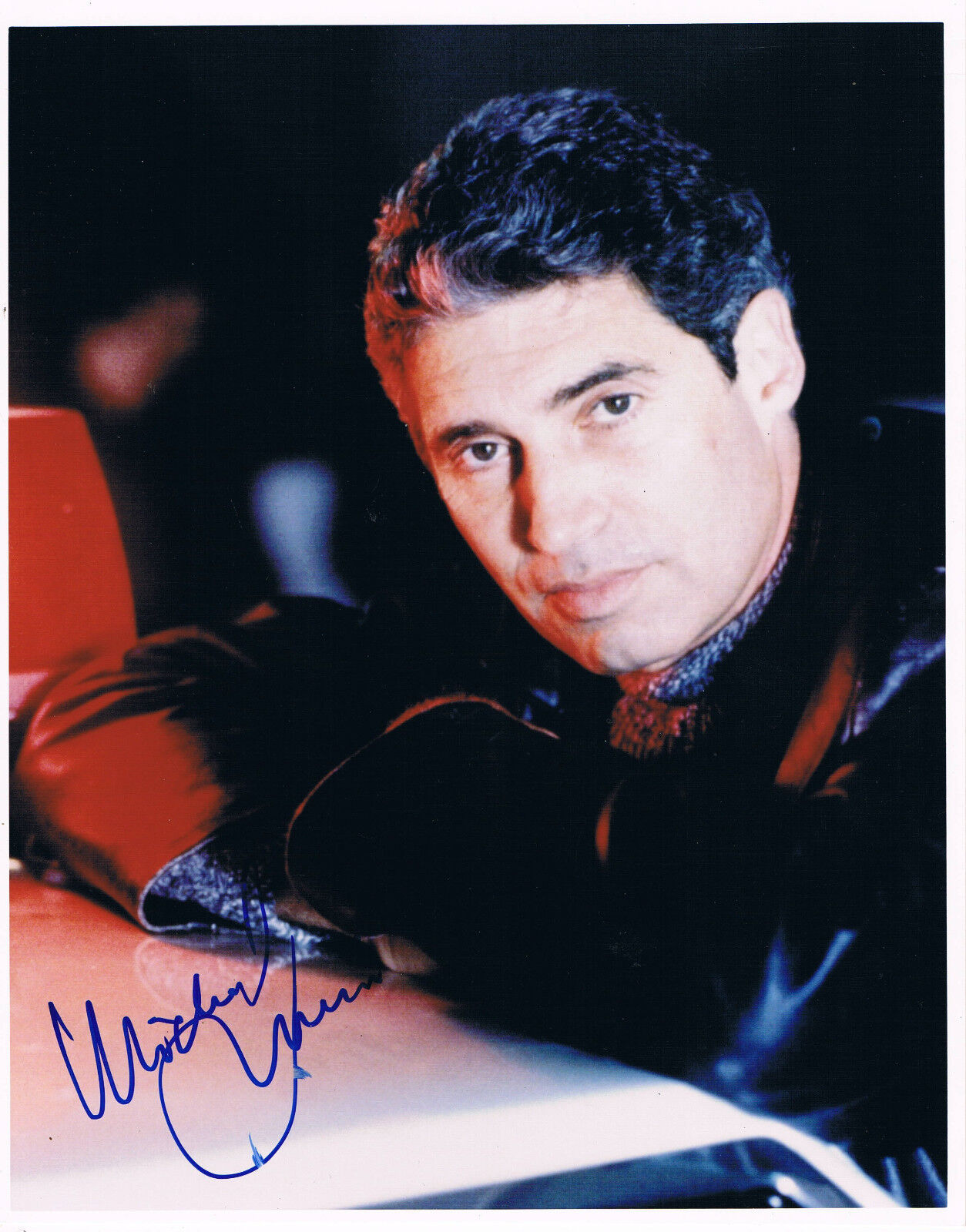 Michael Nouri 1945- genuine autograph Photo Poster painting 8x10