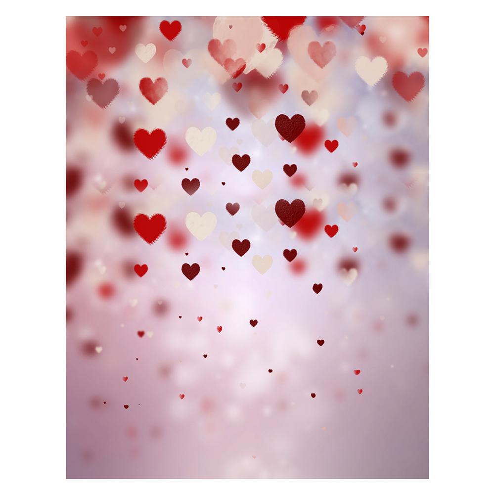 

Heart Digital Photography Background Art Fabric Photo Props Studio Backdrop, 501 Original