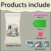 Kit de peinture en diamant pour chat PU &Eacute;tui &agrave; lunettes de soleil kit de peinture en diamant sac &agrave; lunettes pour femmes d&eacute;butantes adultes