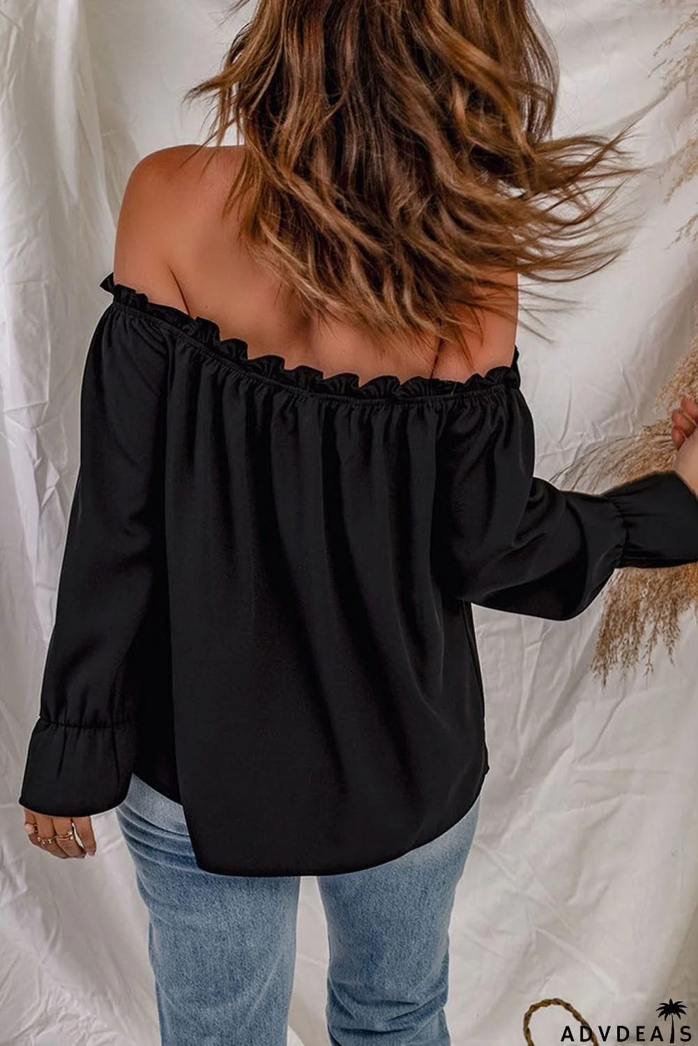 Off-shoulder Loose Blouse