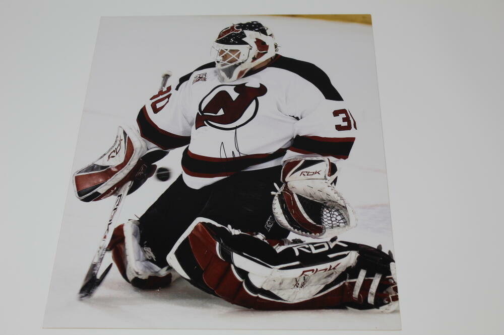 MARTIN BRODEUR SIGNED AUTOGRAPH 11X14 Photo Poster painting - NEW JERSEY DEVILS LEGEND, CANADA