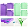 (US Only)6Pcs Diamond Art Tray Rhinestone Sorting Tray Diamond Painting Tray(GreenPurple)