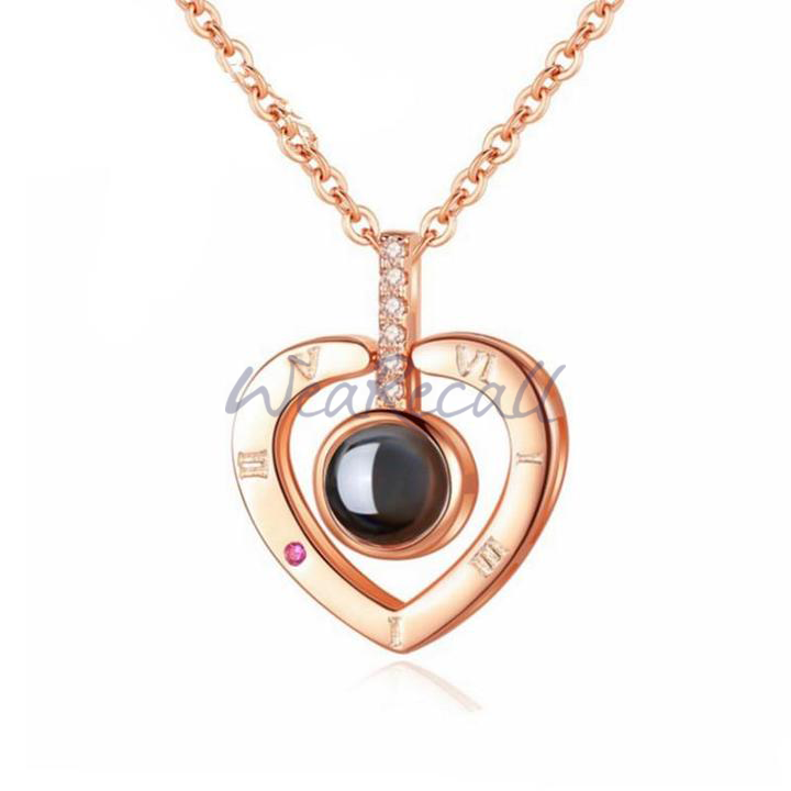 Heart Drop Custom Photo Necklace wetirmss