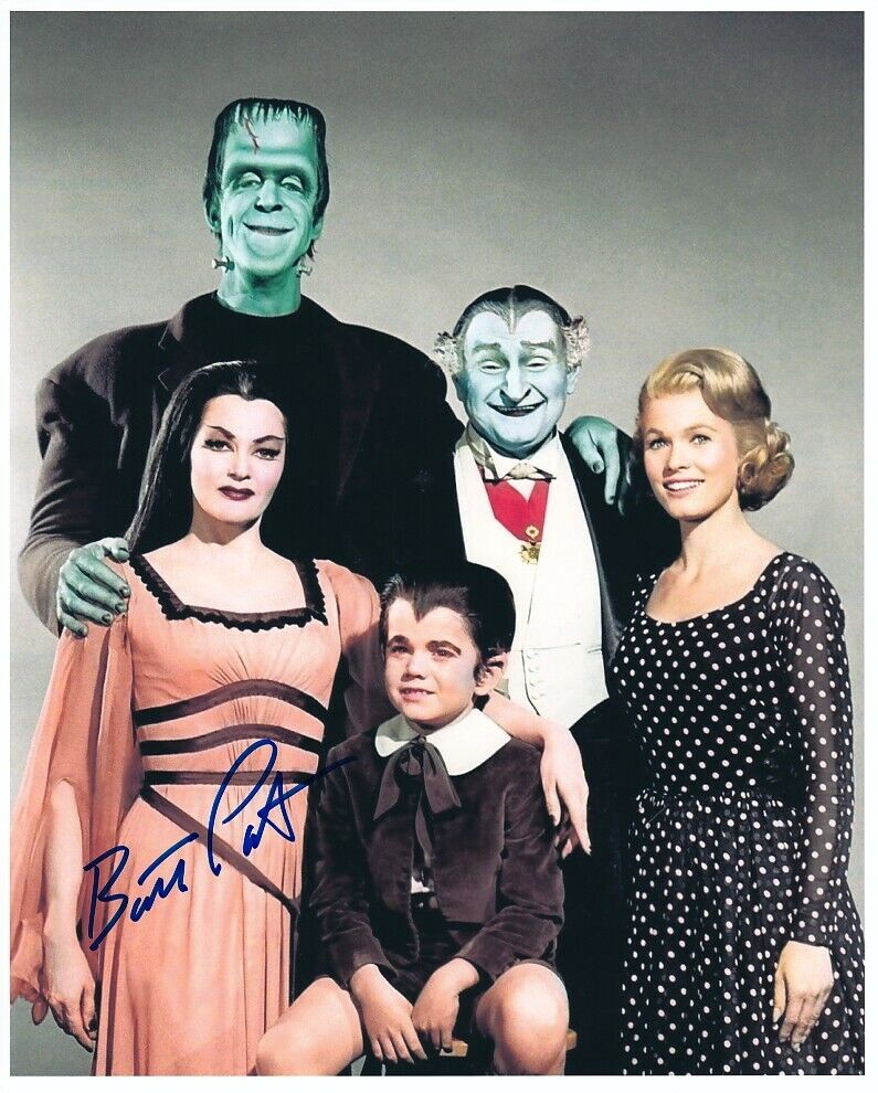 BUTCH PATRICK signed THE MUNSTERS 8x10 w/ coa UNIQUE FULL-CAST PORTRAIT IN COLOR