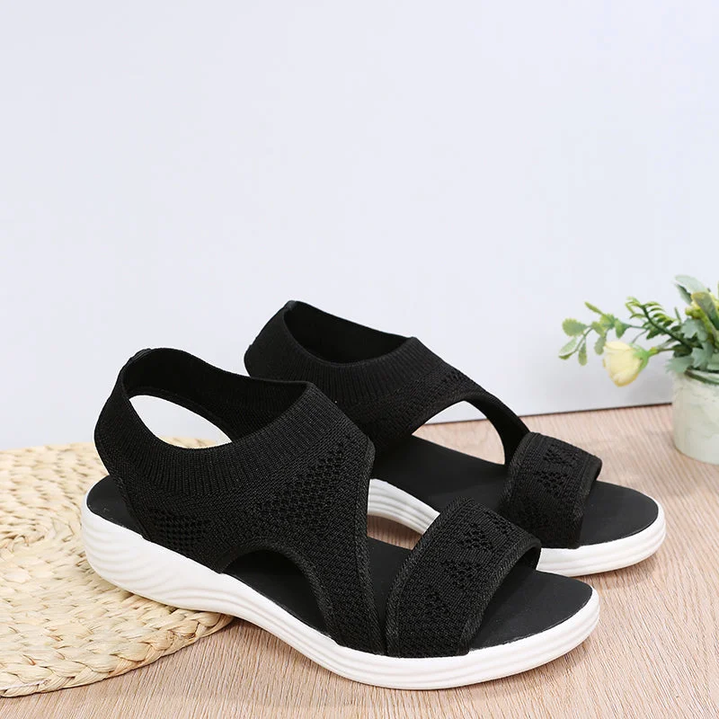 High-Fashion Springy Wide Fit Wedges Sandals For Women