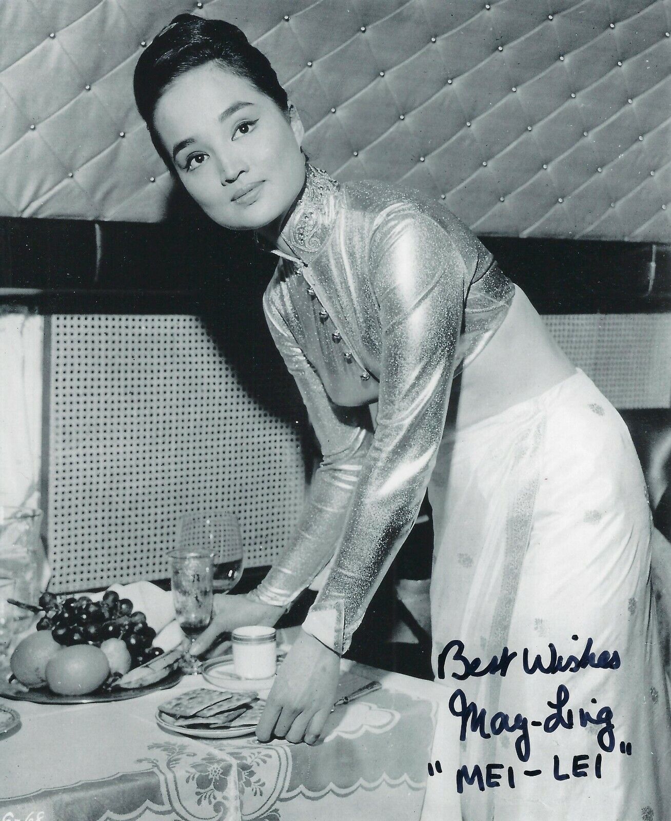 MAI LING SIGNED 007 JAMES BOND 8x10 Photo Poster painting 1 UACC & AFTAL RD AUTOGRAPH