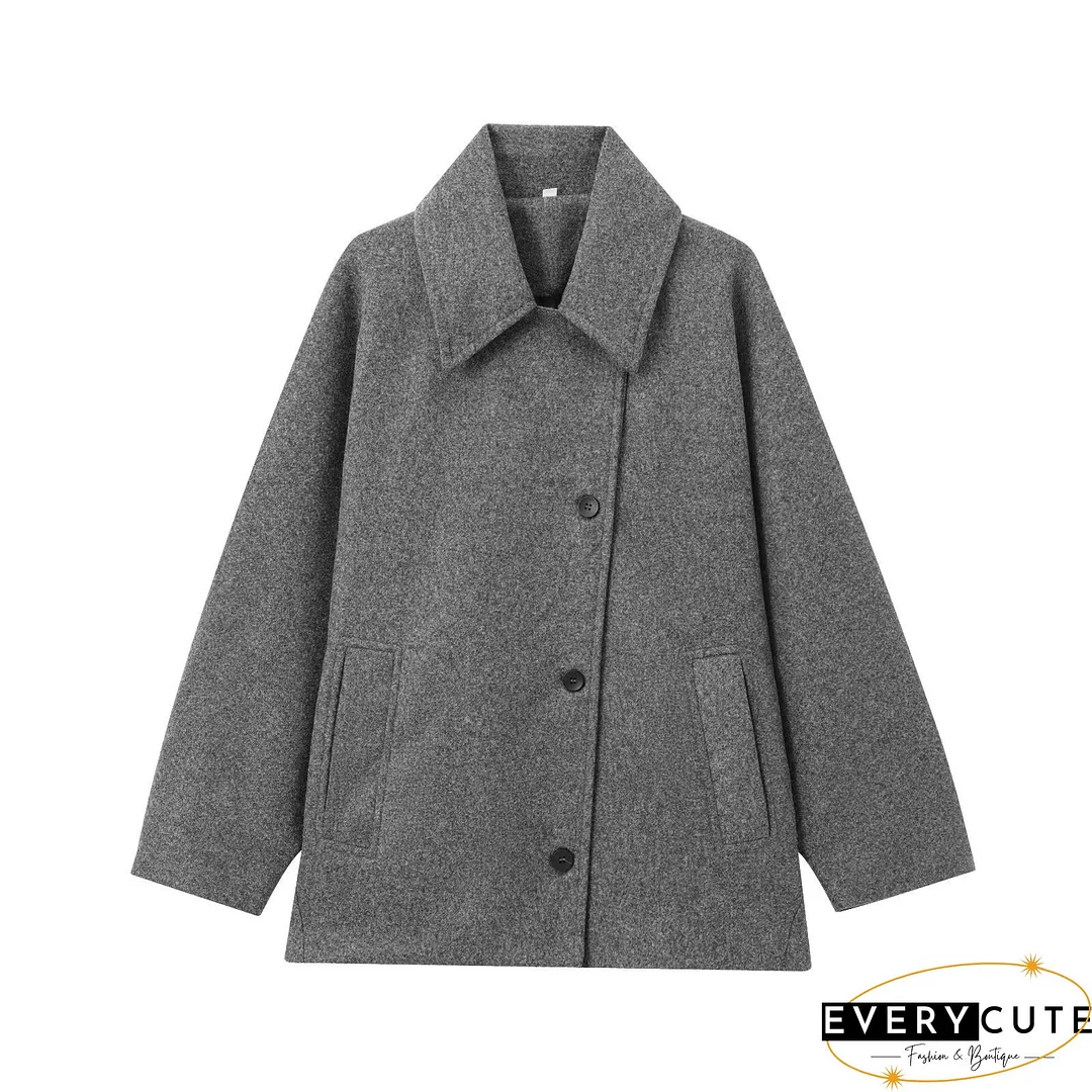 Oversized wool coat