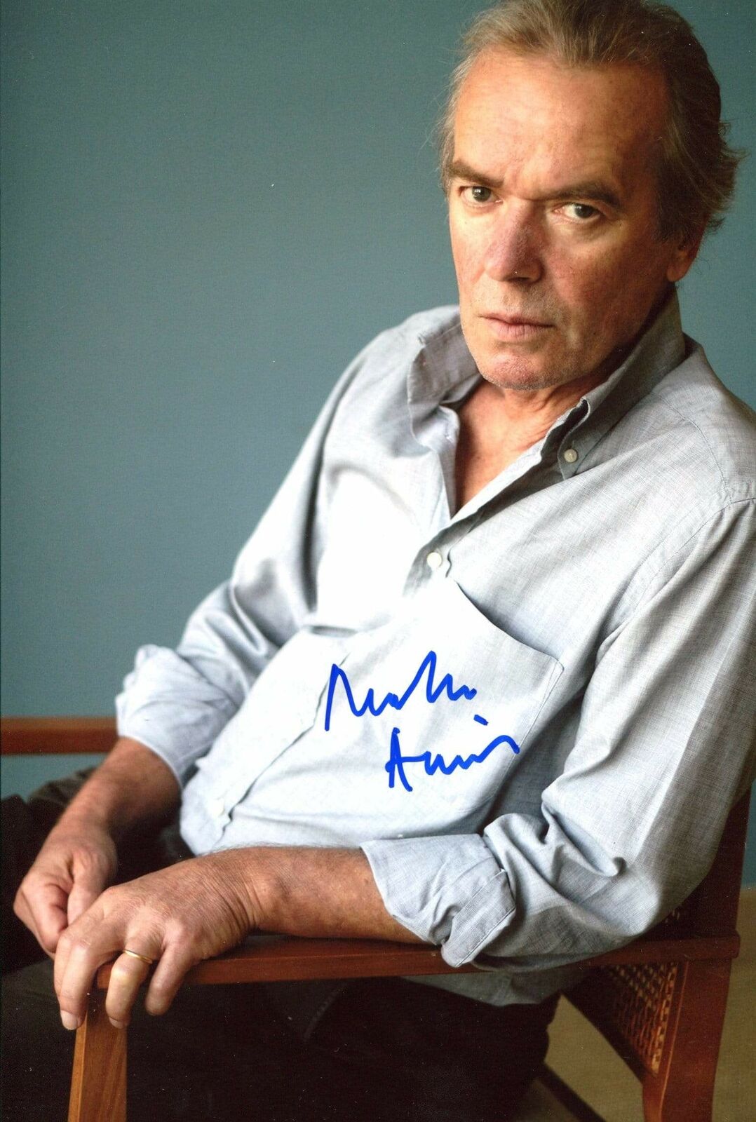 Martin Amis NOVELIST autograph, In-Person signed Photo Poster painting