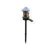Outdoor Solar Garden Lights, Solar LED Mushroom House Lights, Waterproof Resin Garden Decorative Lighting Lights, Suitable for Landscape Camping Yard Lawn Yard Pathway Porch Backyard Decoration