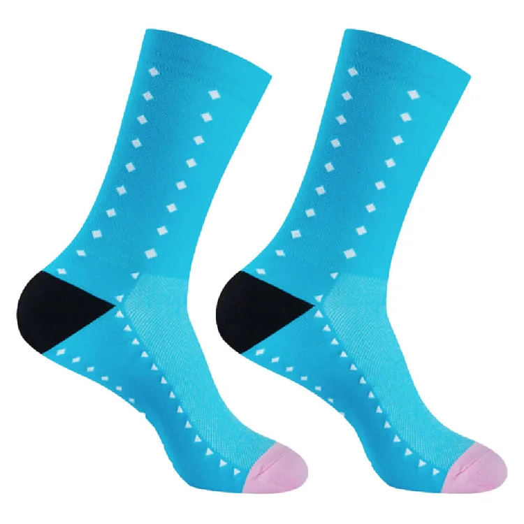 Enticing Blue Cycling Socks