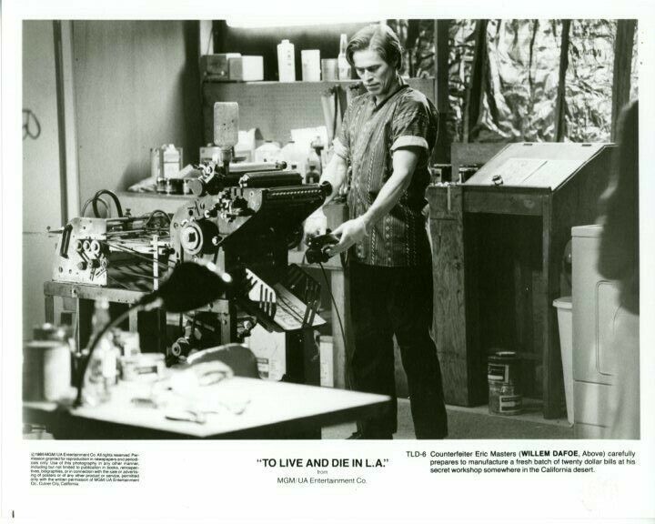 Willem Dafoe To Live and Die in L.A. Original Press 8X10 Photo Poster painting