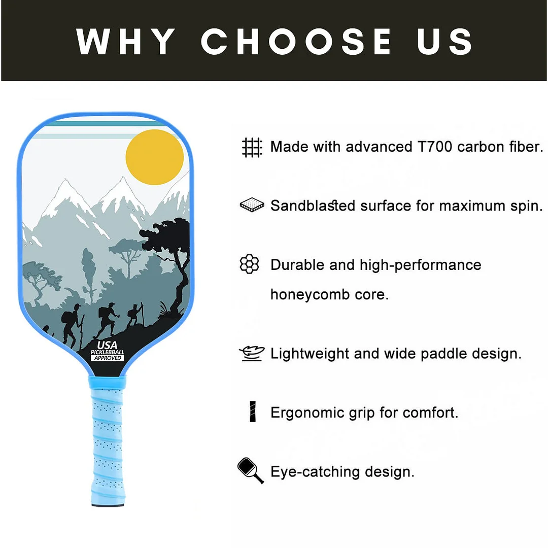 Original Paddle (16mm) T700 Sandblasted Carbon Fiber-Summit Striker