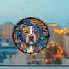 Diamond Painting Acrylic Stained Glass Art Hanging Pendant for Windows Decor