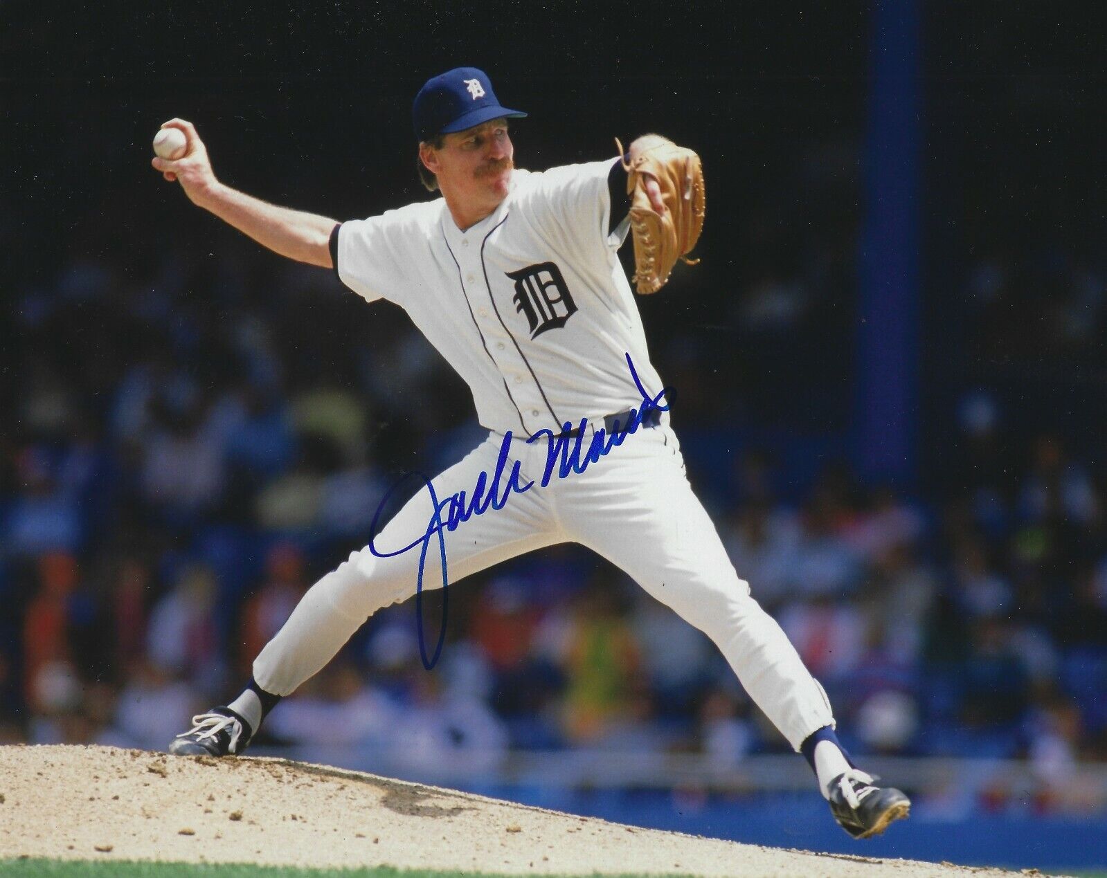 Signed 8x10 JACK MORRIS Detroit Tigers Autographed Photo Poster painting - COA