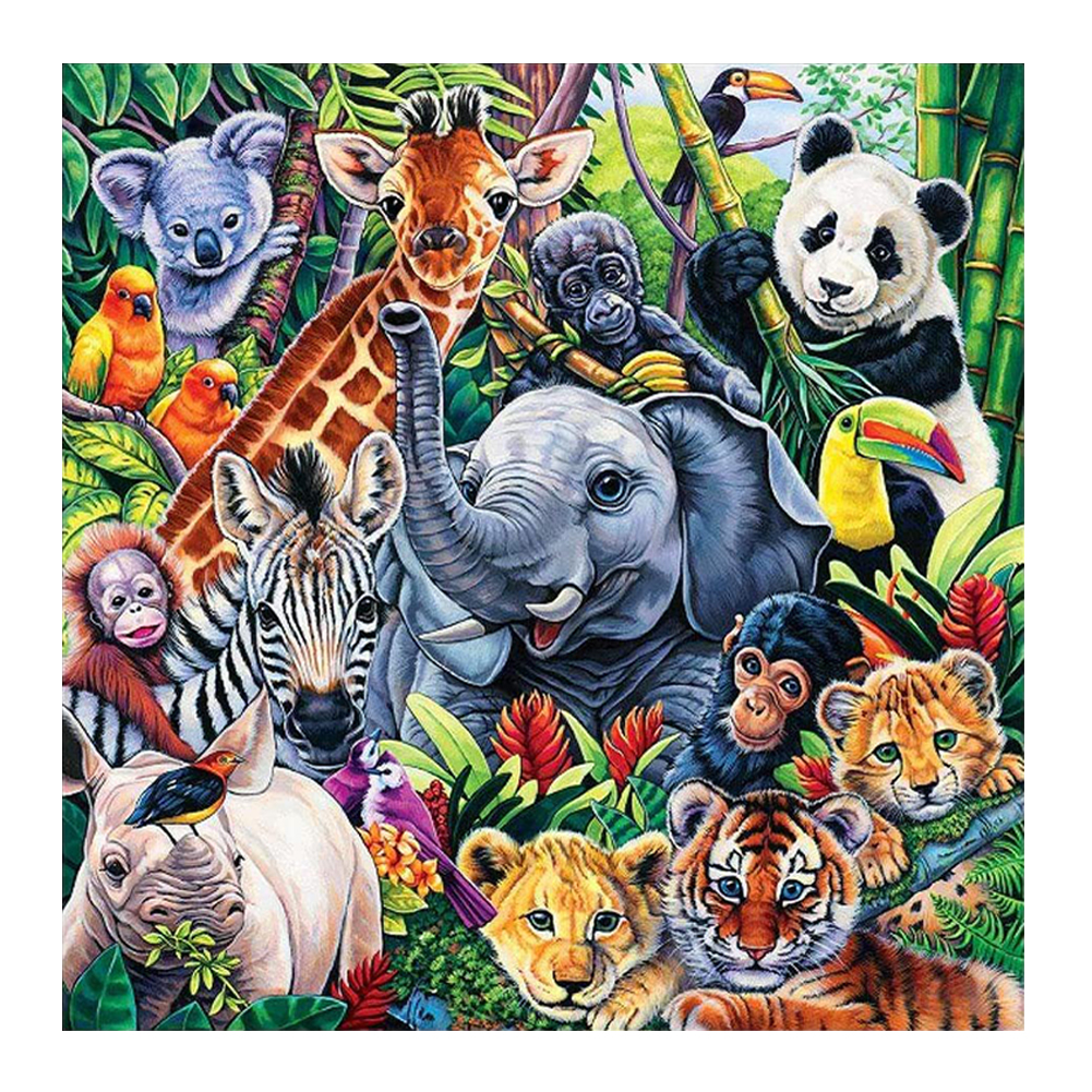 

Various Animal - 11CT Stamped Cross Stitch - 50*50CM, 501 Original