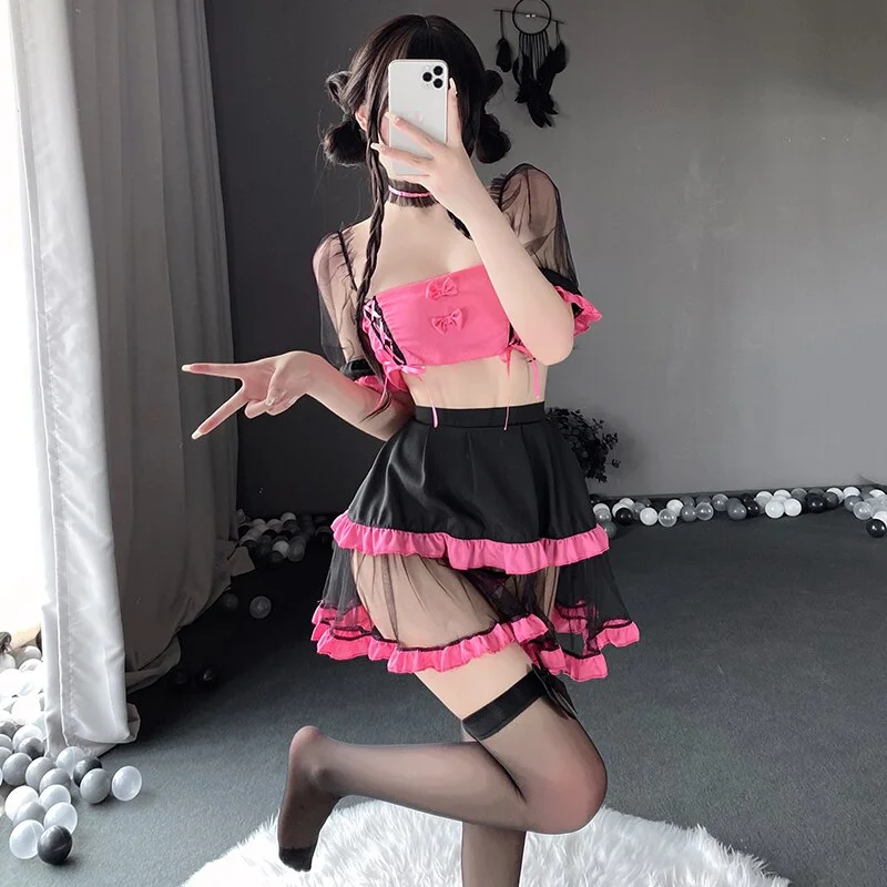 Billionm OJBK Women Sexy Maid Dress Lingerie Adult Role Play Outfit Sets Maid Temptation Passion Erotic Cosplay Girls Nightclub Clothing