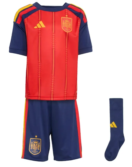 26-27 Spain home children's football jersey, 1:1 replica, Thai quality.