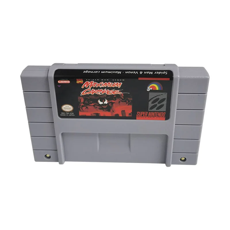 Spider-Man & Venom: Maximum Carnage SNES For Super Nintendo Entertainment System - 16 Bit US Version Game Cartridge