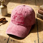 Breast Cancer Awareness F*** Cancer Comfy Washed Cap - Image 2