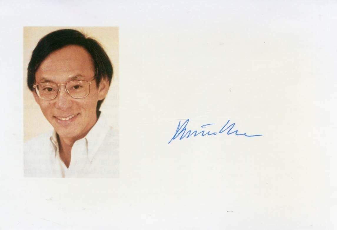 Steven Chu autograph Nobel Prize in Physics 1997, signed Photo Poster painting