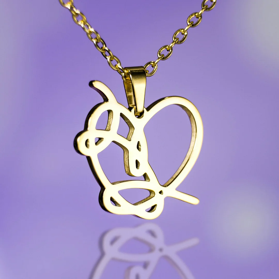 Bangtan LY Heart 18k Gold Plated Necklace