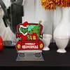DIY Christmas Grinch Truck Diamond Painting Wooden Desktop Ornaments