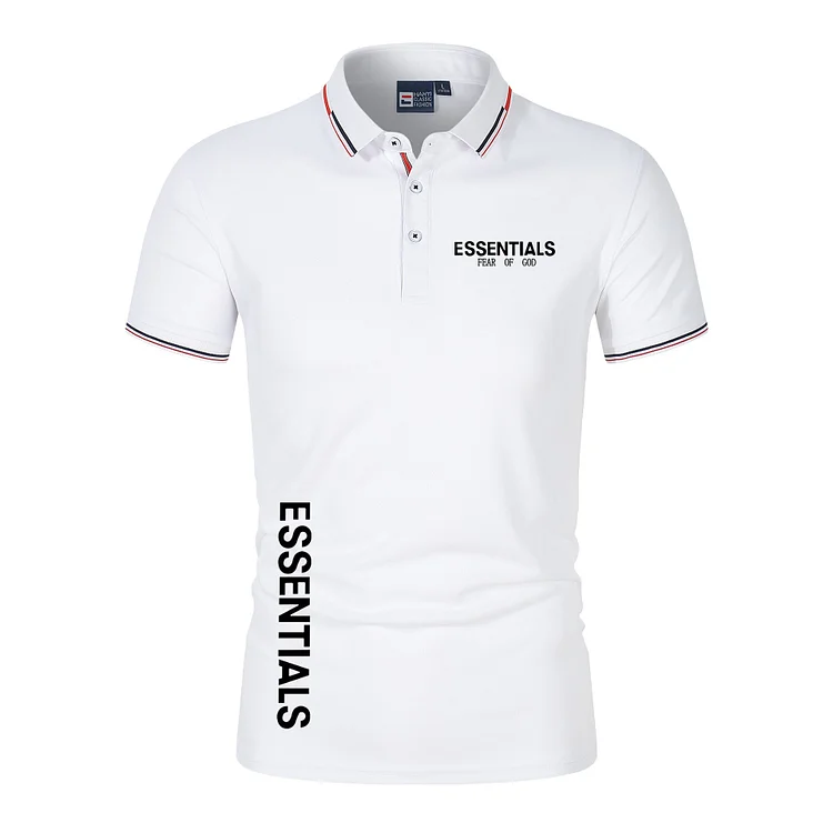 Men Fog Fear of God Essentials Polo Shirt Letter Print