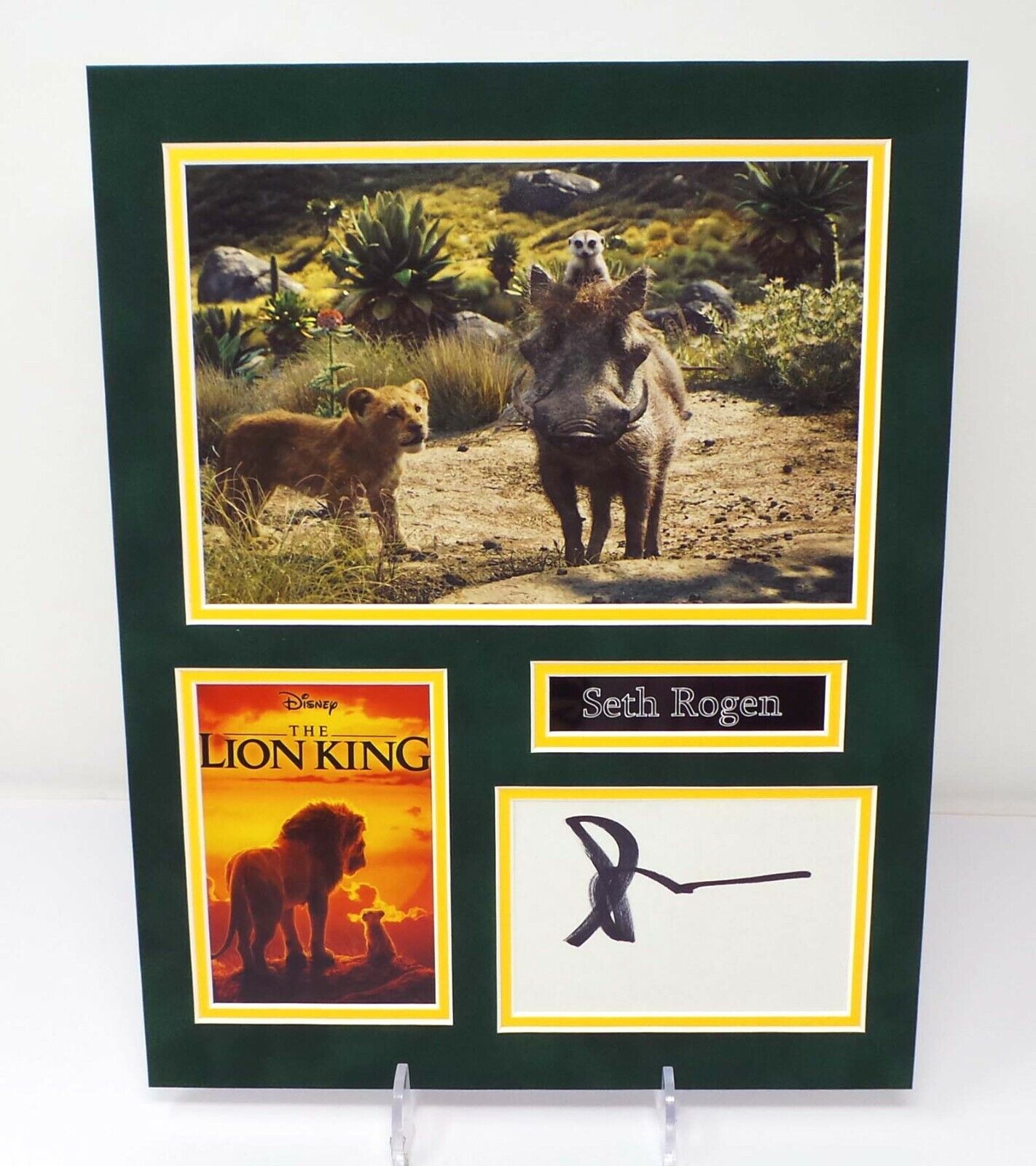 Seth ROGEN Signed Mounted Photo Poster painting Display AFTAL RD COA Lion King PUMBA Voice Actor