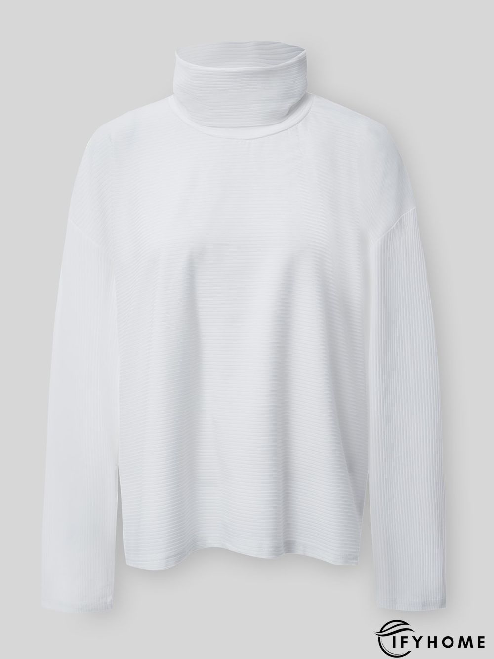 Women Casual Top Tunic Cowl Neck Sweater | IFYHOME