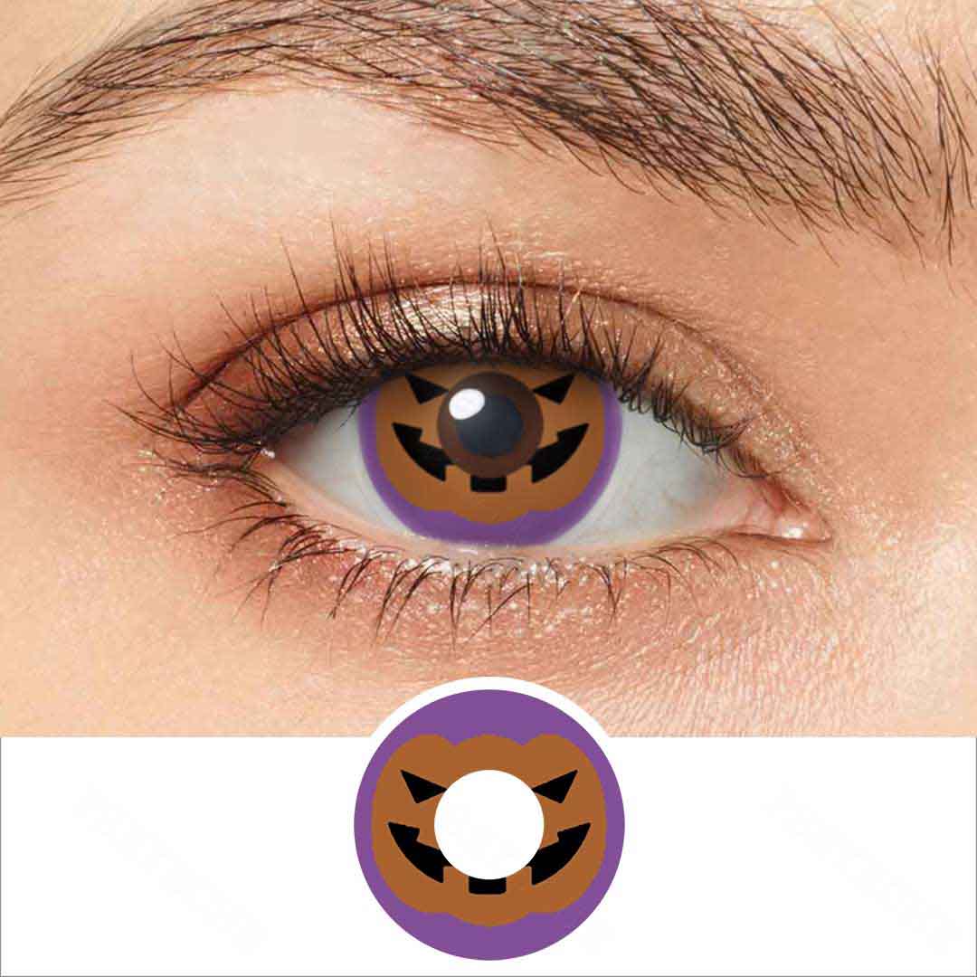 Halloween Pumpkin Colored Contacts