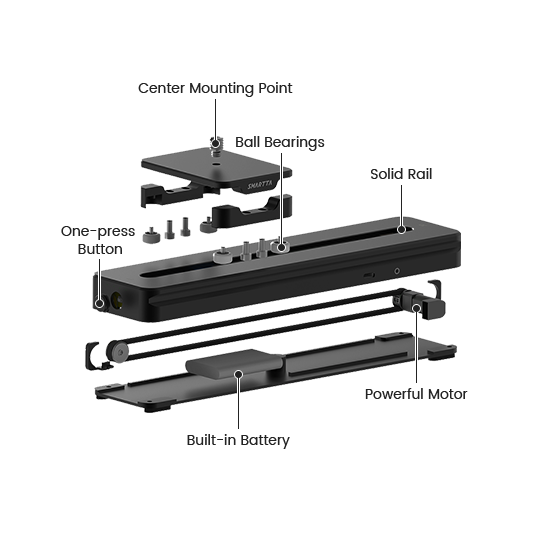 Ultra Portable Motorized Camera Slider - Smartta SliderMini 2