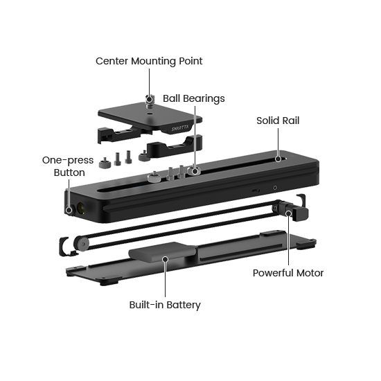 Ultra Portable Motorized Camera Slider - Smartta SliderMini 2