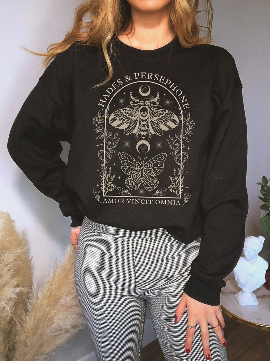 Hades And Persephone Moth And Butterfly Mythology Sweater