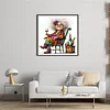 Lady Drinking Red Wine-11CT Stamped Cross Stitch 40*40cm/15.75*15.75in tapestrymarket
