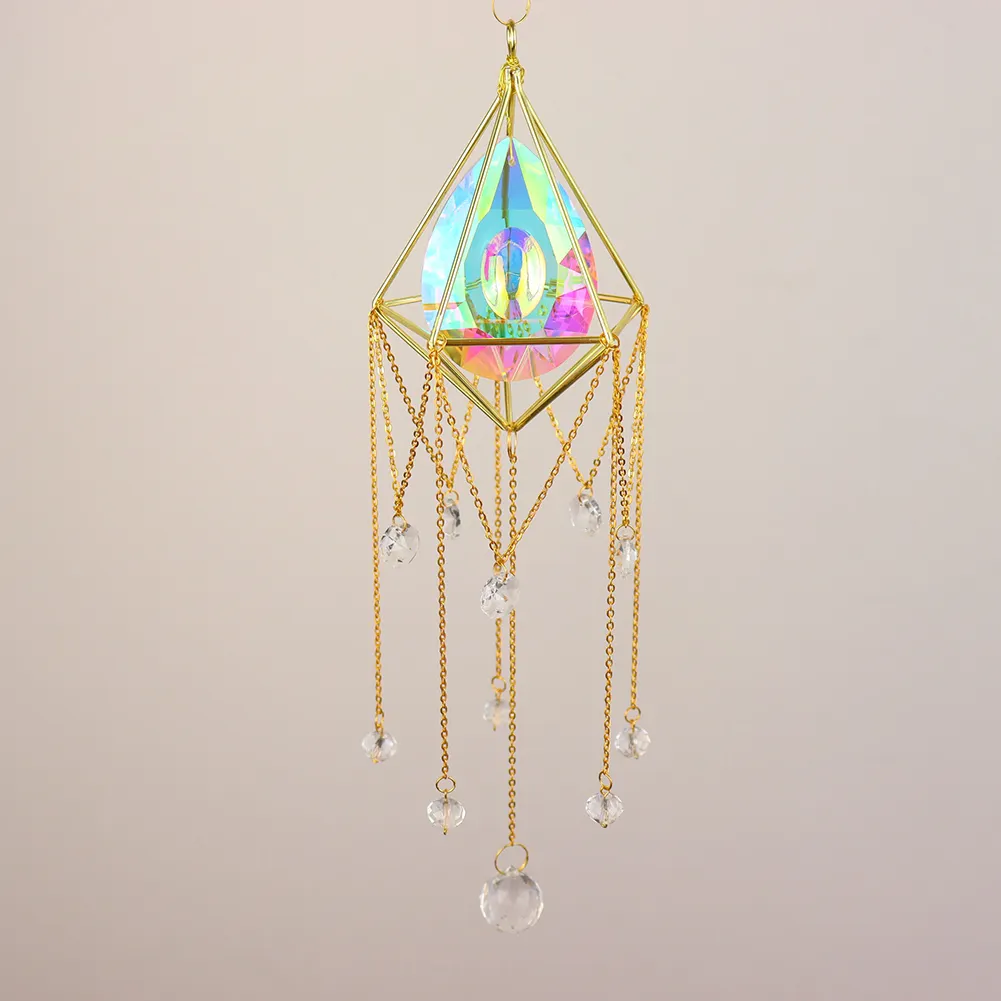 Crystal  Pipa Hanging Metal Pendant Home Garden Car Decoration