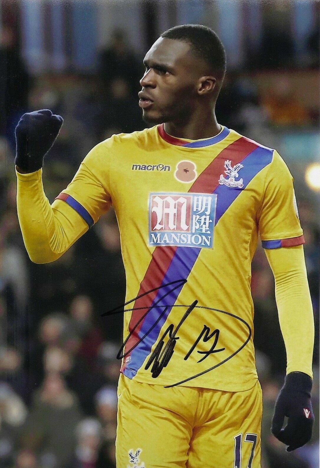 Christian Benteke Signed 12X8 Photo Poster painting CRYSTAL PALACE Signature AFTAL COA (1876)