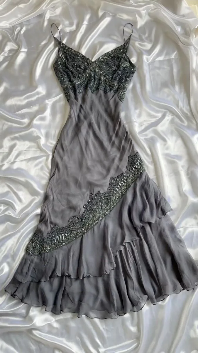 Gray fairy short/midlength unique homecoming dress