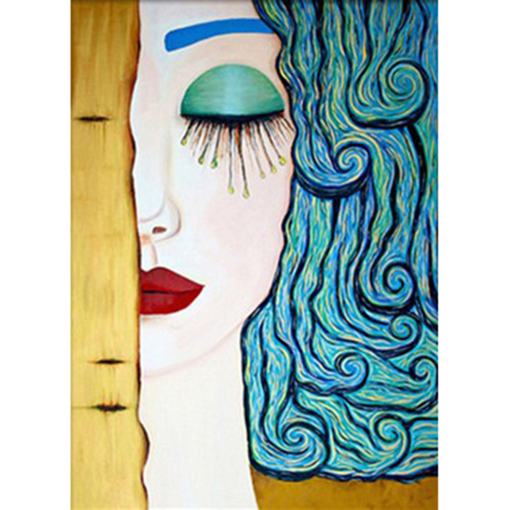 

30*40CM-Girl-Round Drill Diamond Painting, 501 Original