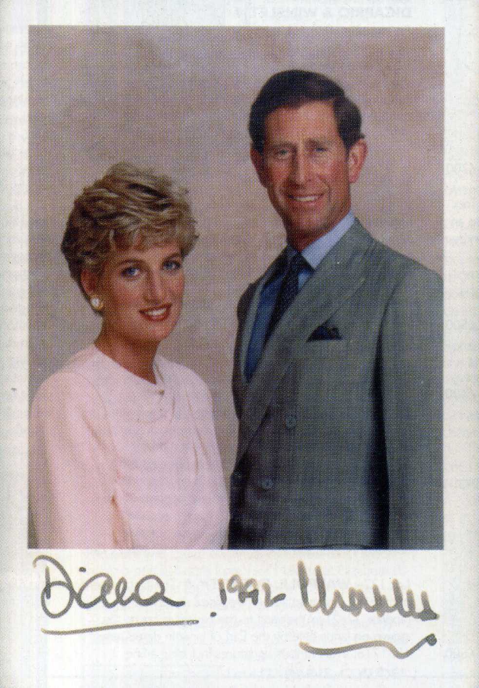 DIANA Princess Of Wales & Prince CHARLES Signed Photo Poster paintinggraph - Royalty - preprint