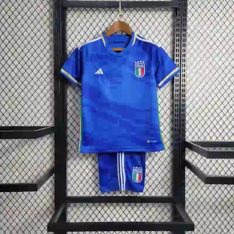 2023 Kids Italy Soccer Jersey Home