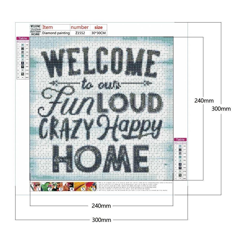Diamond Painting - Full Round Drill - Welcome(30*30cm)