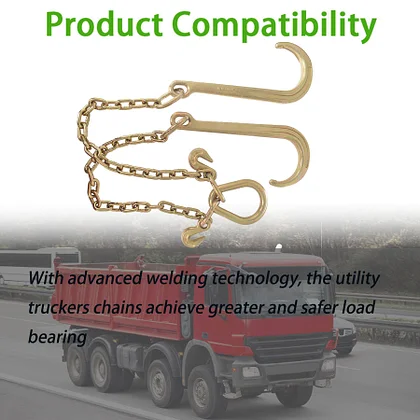 WFLNHB G70 5/16" X 3ft V-Chain Bridle 15"/8" J-Hook Drag - View #13