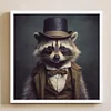 Raccoon-11CT Stamped Cross Stitch 40*40cm