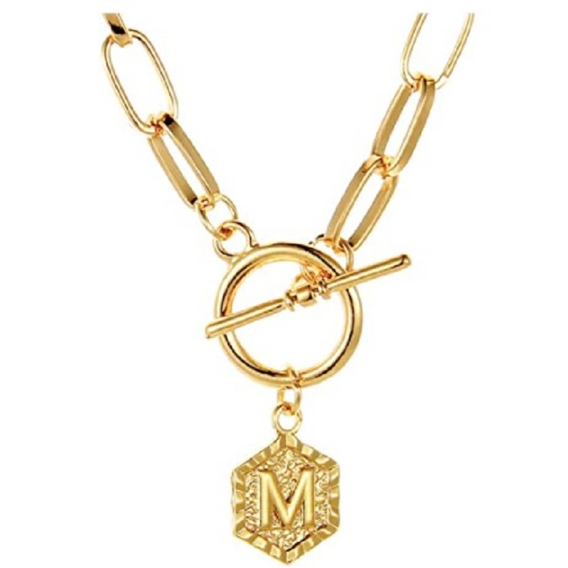 

English Alphabet Pendant Necklace Neck Chain, 501 Original