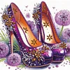 (4er Pack) High Heel - speziell geformtes Diamond Painting - 30*30cm