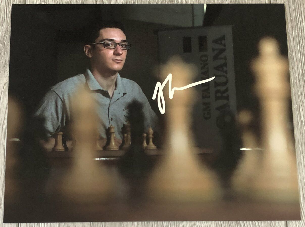 CHESS GRANDMASTER FABIANO CARUANA SIGNED AUTOGRAPH 8x10 Photo Poster painting F w/EXACT PROOF