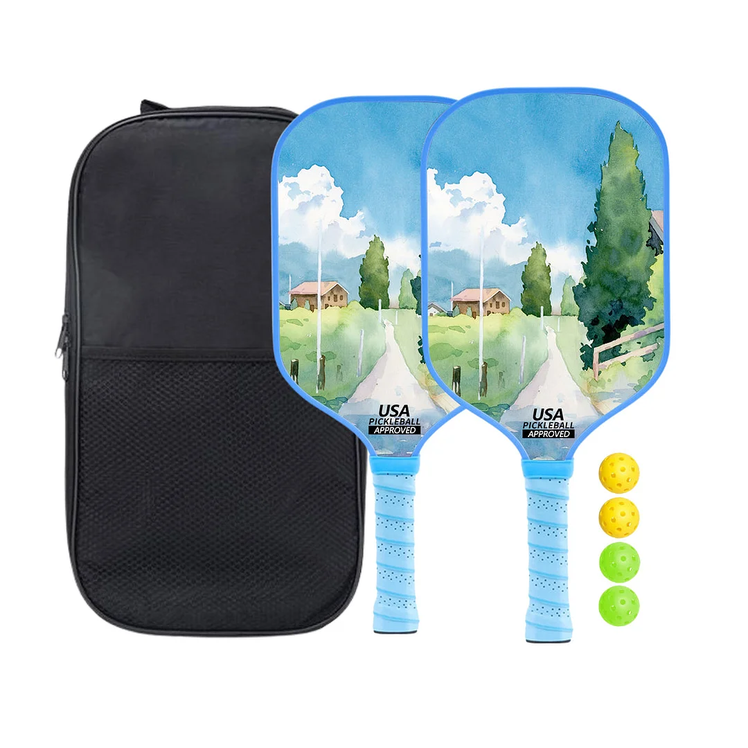 Original Paddle (16mm) T700 Sandblasted Carbon Fiber-Vibrant Vista Paddle