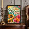 Dragonfly Sunflower Verse Diamond Painting Kits for Adults Beginners 30x40cm
