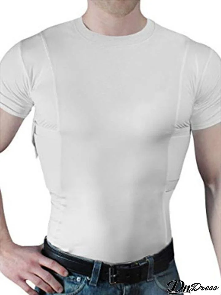 Men's Fit Simple Comfortable Hidden Holster T-shirt